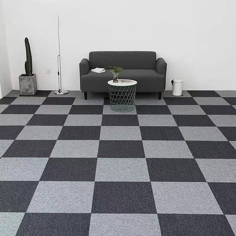 雅的办公室地毯拼接方块卧室ing 客厅写字楼满铺商用家用简约现代