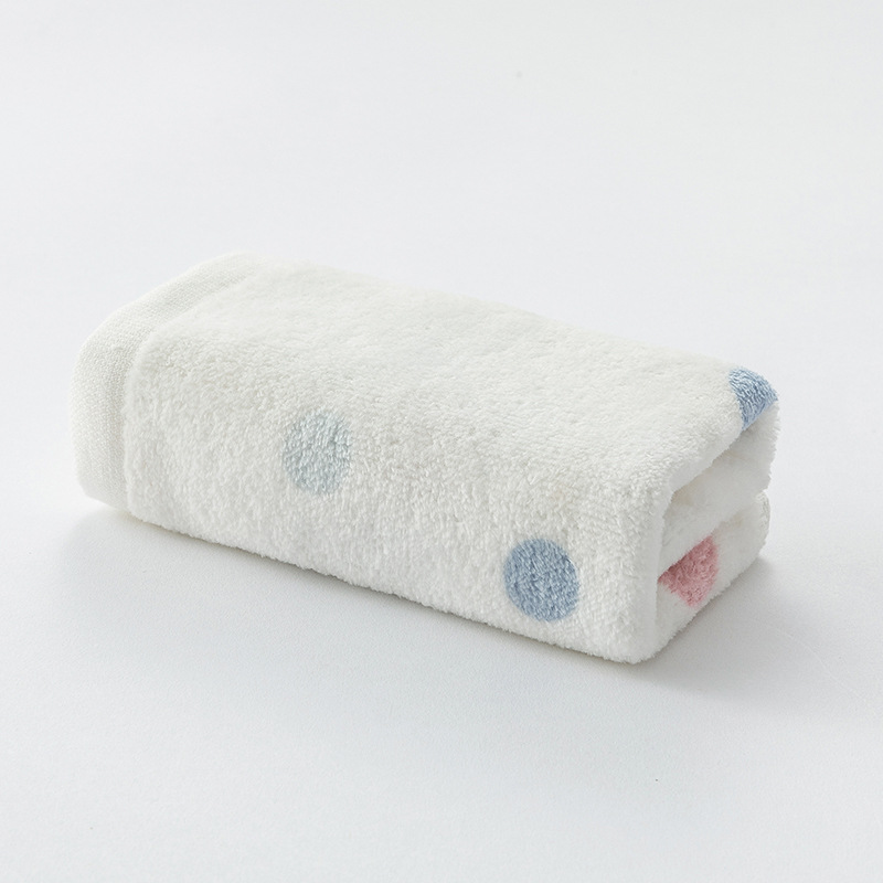 Towel Cotton Jacquard Children Towel Cut Velvet Children Towel Soft Absorbent Simple Cute 25 * 50cm M4002