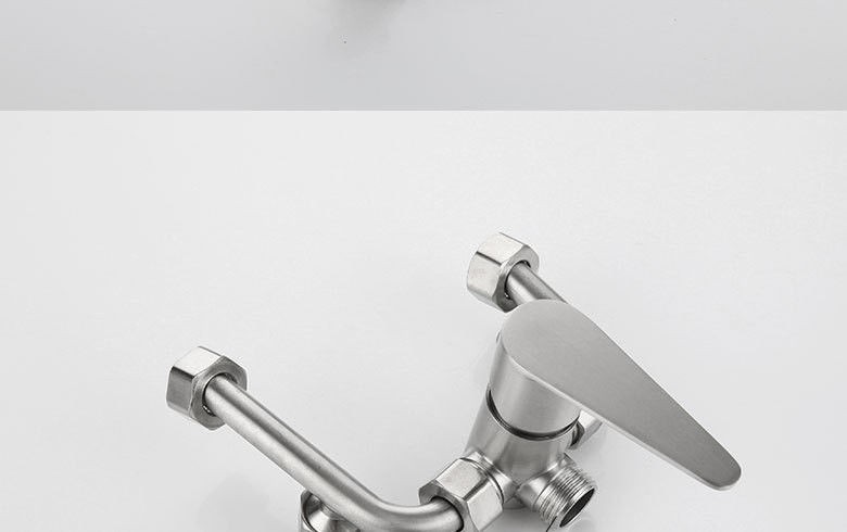 电热水器u型阀304冷热水龙头不锈钢 铜明装淋浴器混水阀 厂家批发