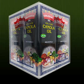 原装进口colossus巨人澳洲芥花油冷榨食用油 菜籽油橄榄油4l桶装