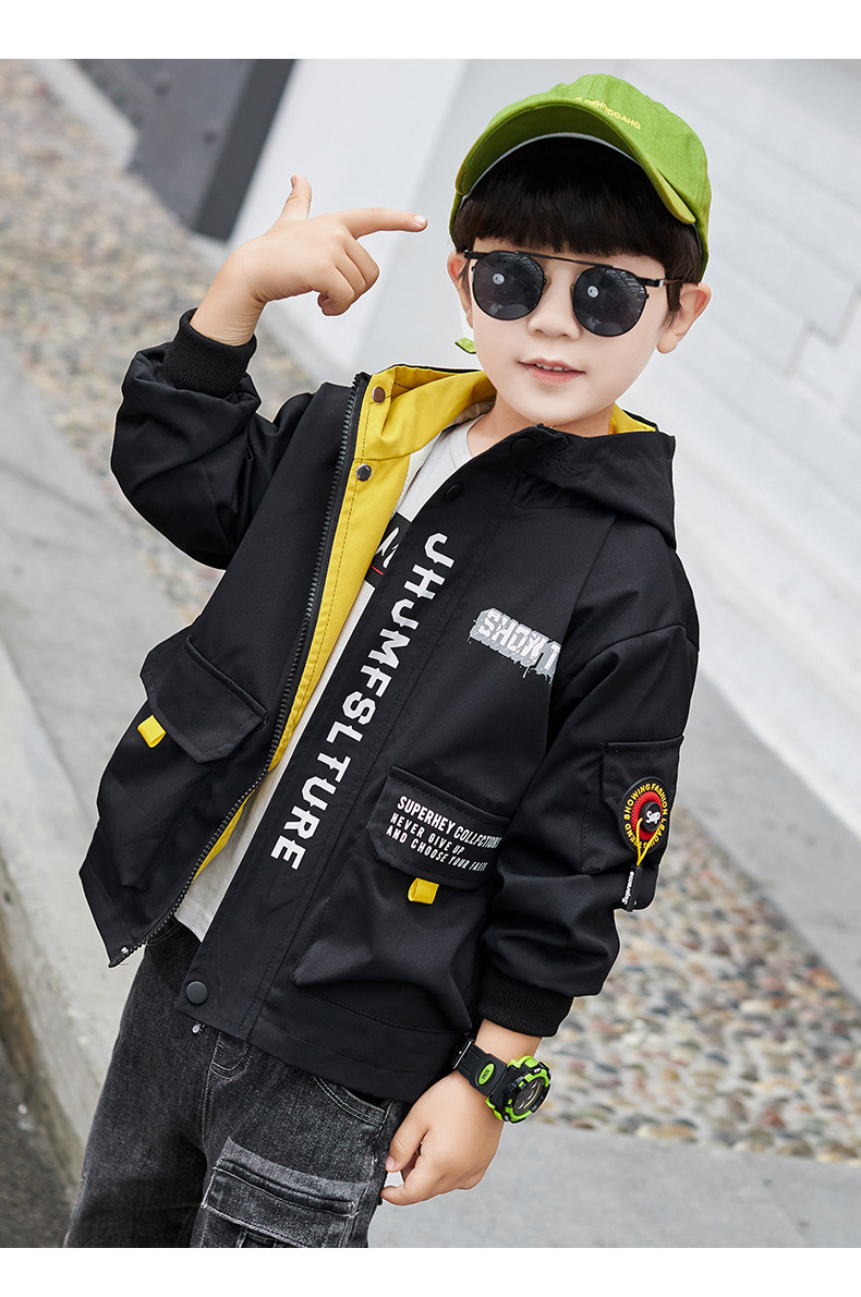 儿童秋装男童外套2020新款洋气风衣中大童长袖春秋款帅气上衣开衫