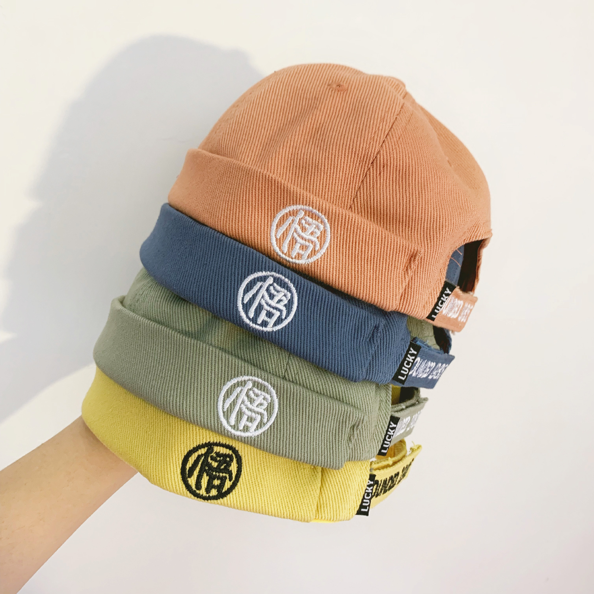 男女宝宝潮日系春秋瓜皮帽地主帽男童女童雅痞帽儿童街头嘻哈帽子