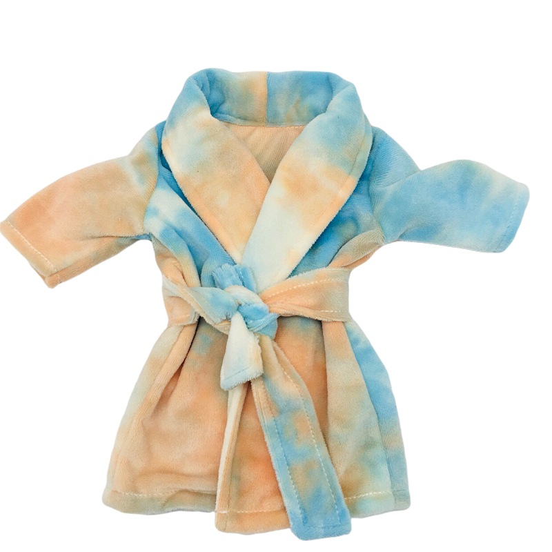 18寸美国女孩娃娃衣服夏芙娃娃衣服七彩睡袍娃娃衣服睡衣配饰外贸