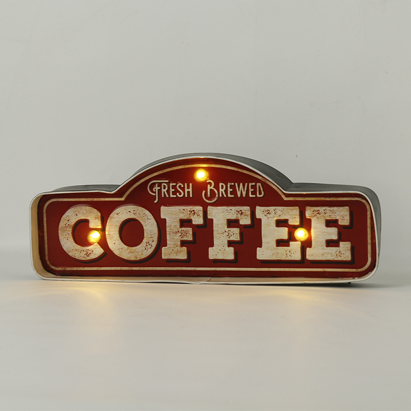 复古风格壁饰指示灯牌创意路标酒吧咖啡厅家居个性墙面背景铁皮画