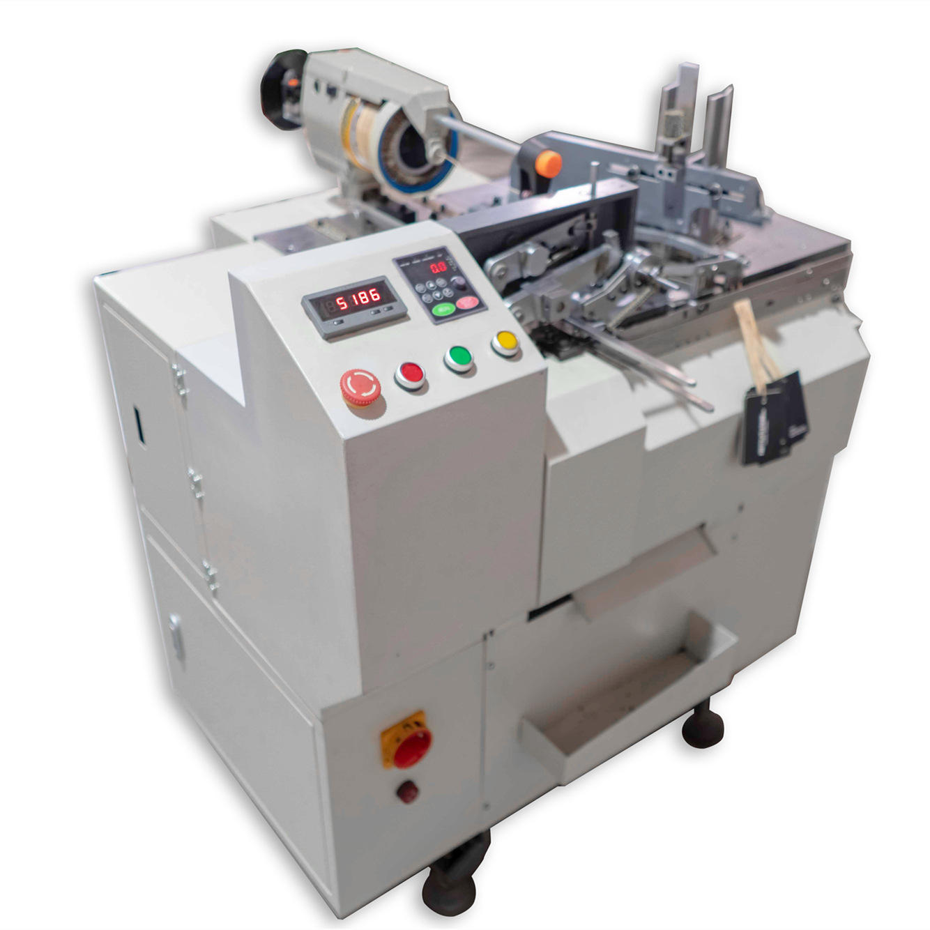 厂家直销全自动吊牌穿绳机,全自动绳子打结机弹力绳打结机穿绳机