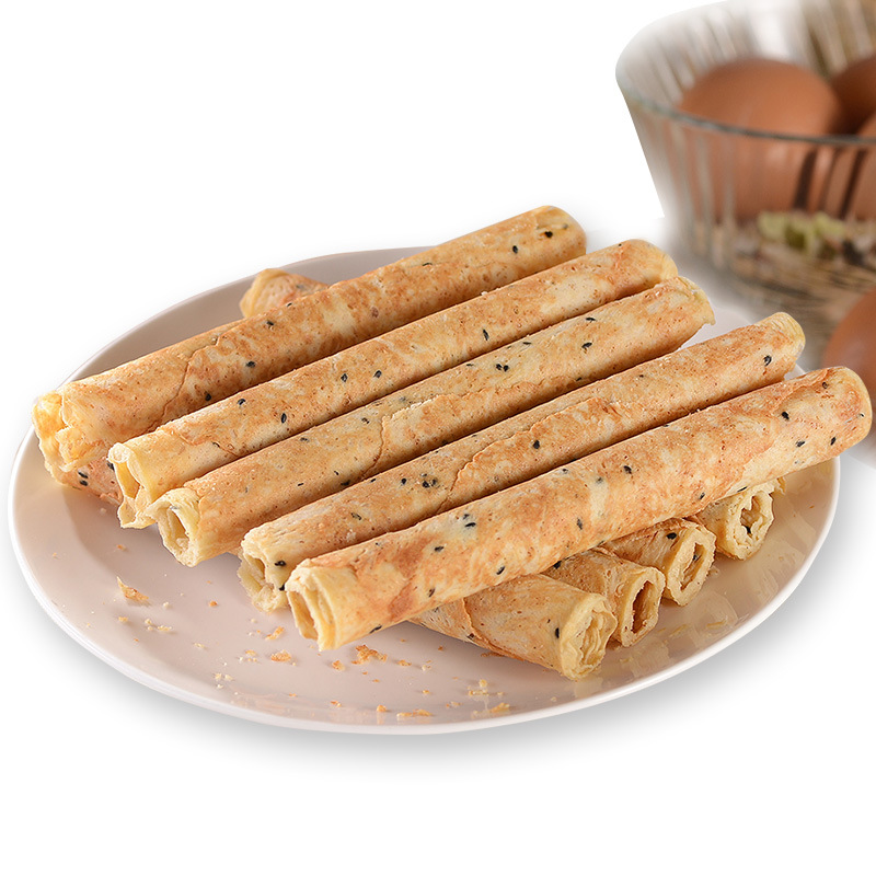 波力卷鸡蛋卷海苔口味饼干传统糕点旅游代餐休闲零食批发盒装