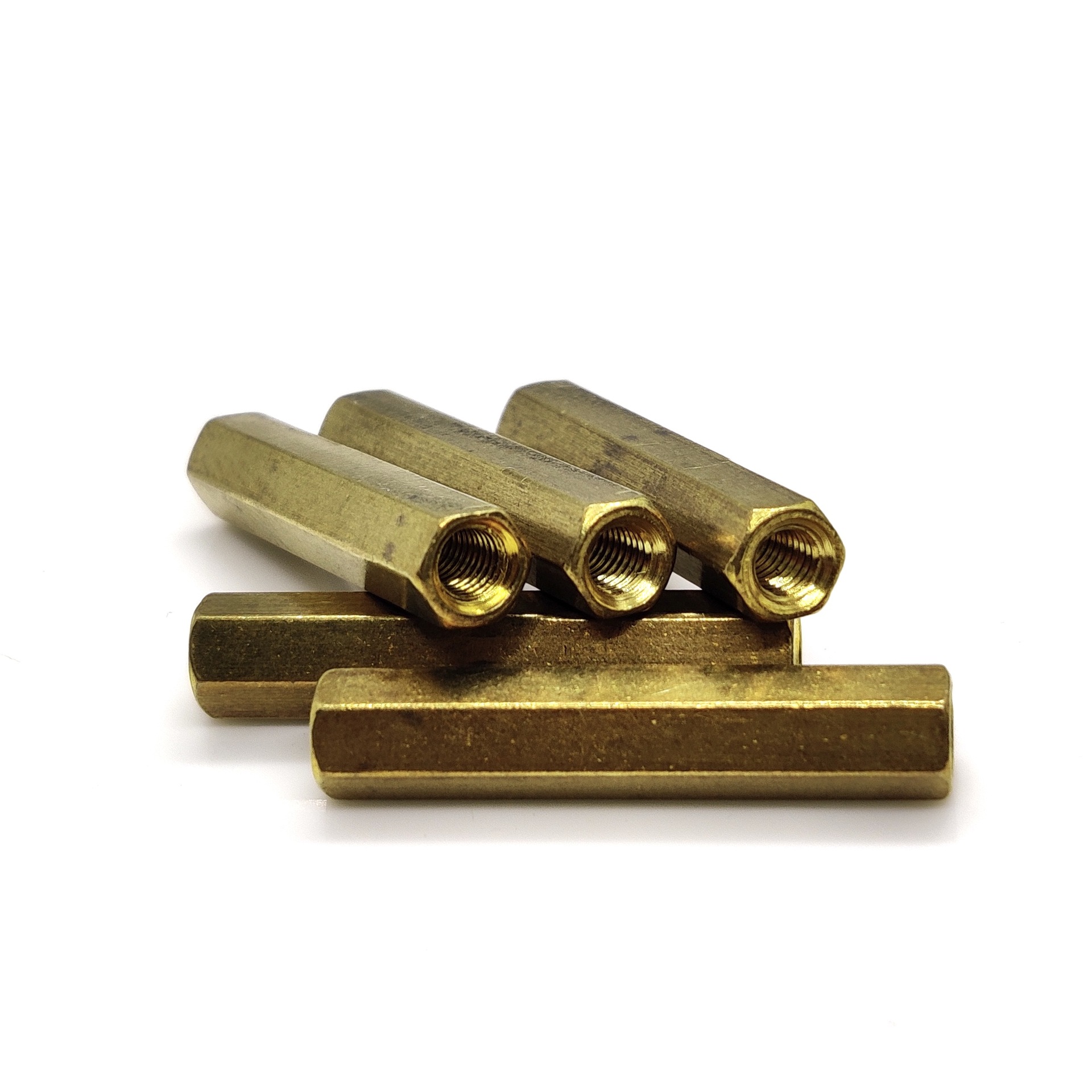 m3*30双通头六角铜柱 黄铜空心柱 直通孔机箱主板隔离柱 支撑柱