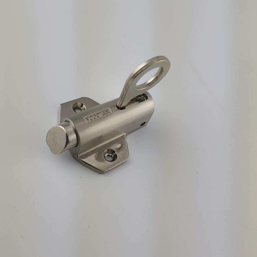 现货可订制锌合金自关自动弹簧插销门窗钢窗插销飞机插销锁扣门栓