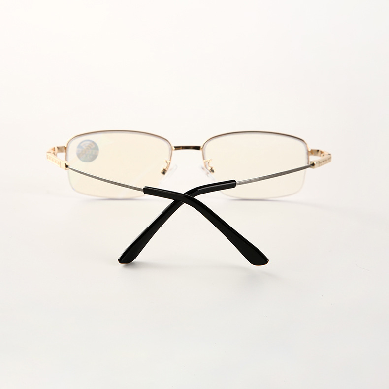 现货供应新款复古老花镜 记忆金属架金色眼镜老花镜