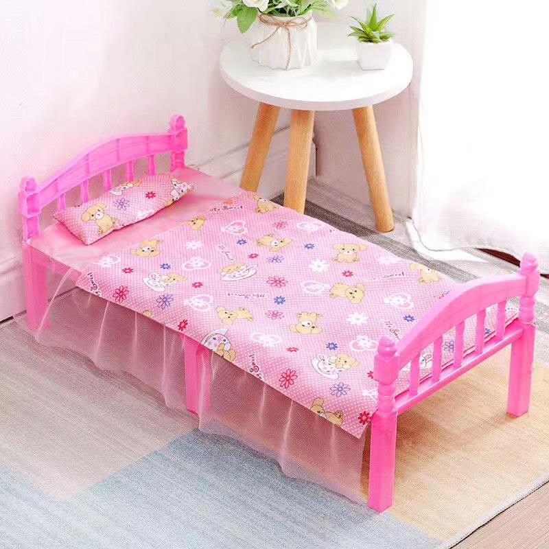 60厘米大号依甜芭比娃娃bjd3分sd仿真别墅卧室家具60cm公主的睡床