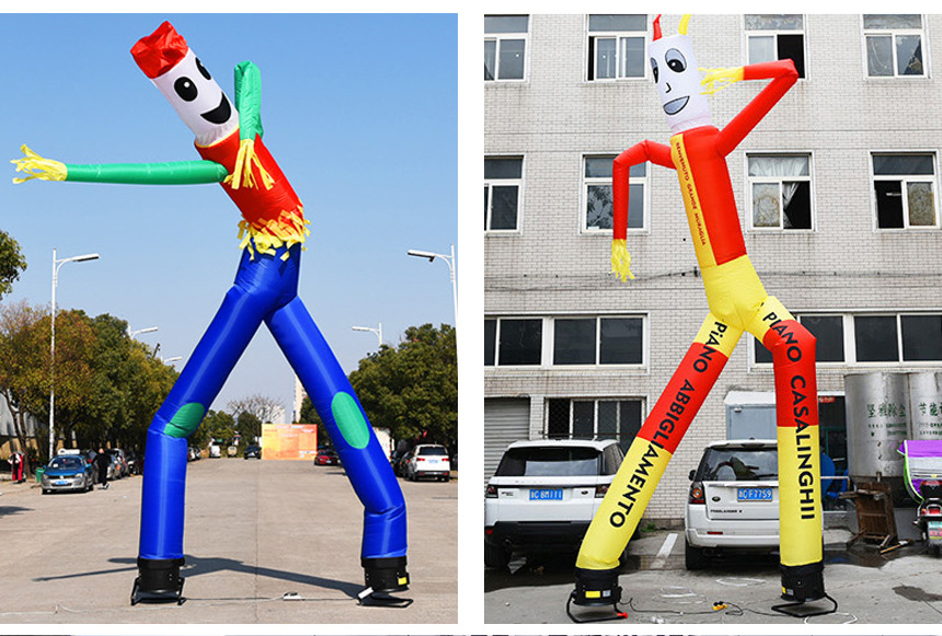 供应空中舞星充气开业庆典气模人3-5米单腿/双腿卡通充气招手气模