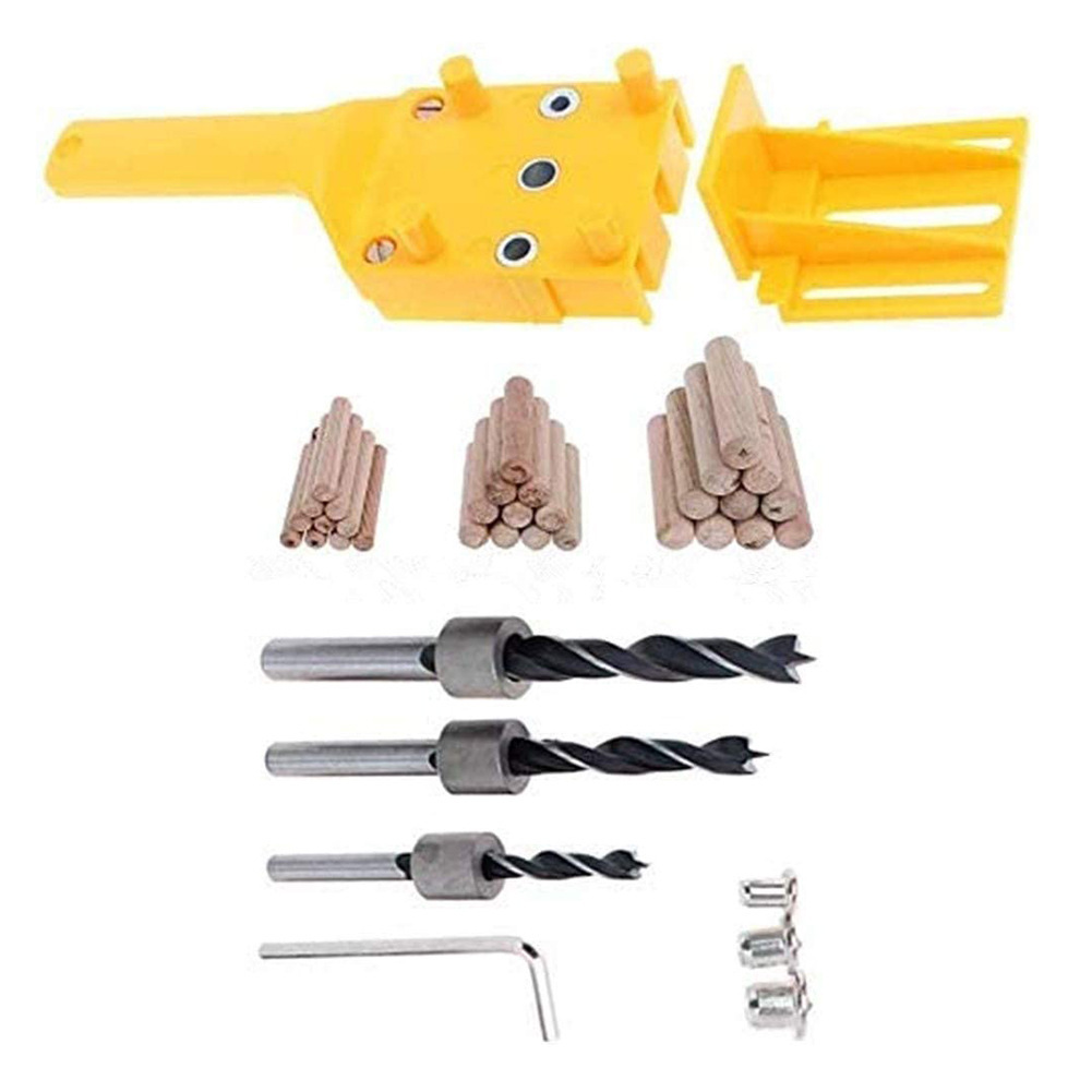 木工直孔打孔器木板连接钻孔定位器 木工工具手持式木板打孔器