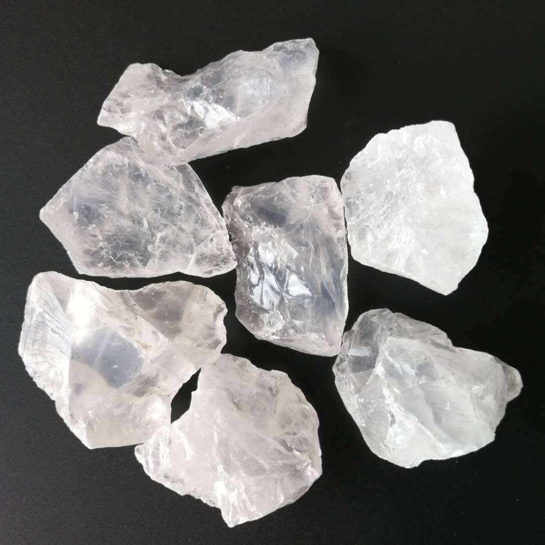 天然白水晶原石碎石 白水晶矿物原石标本香薰扩香石批发