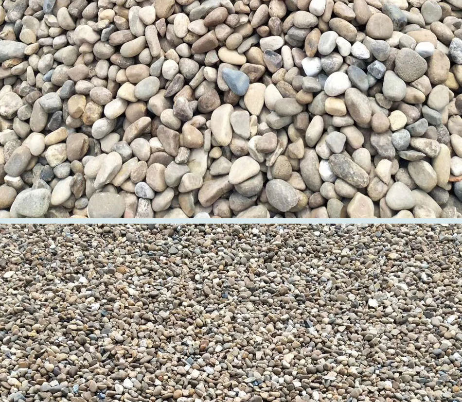 鹅卵石滤料 砂石 砾石 卵石 渗水层鹅卵石3-5cm