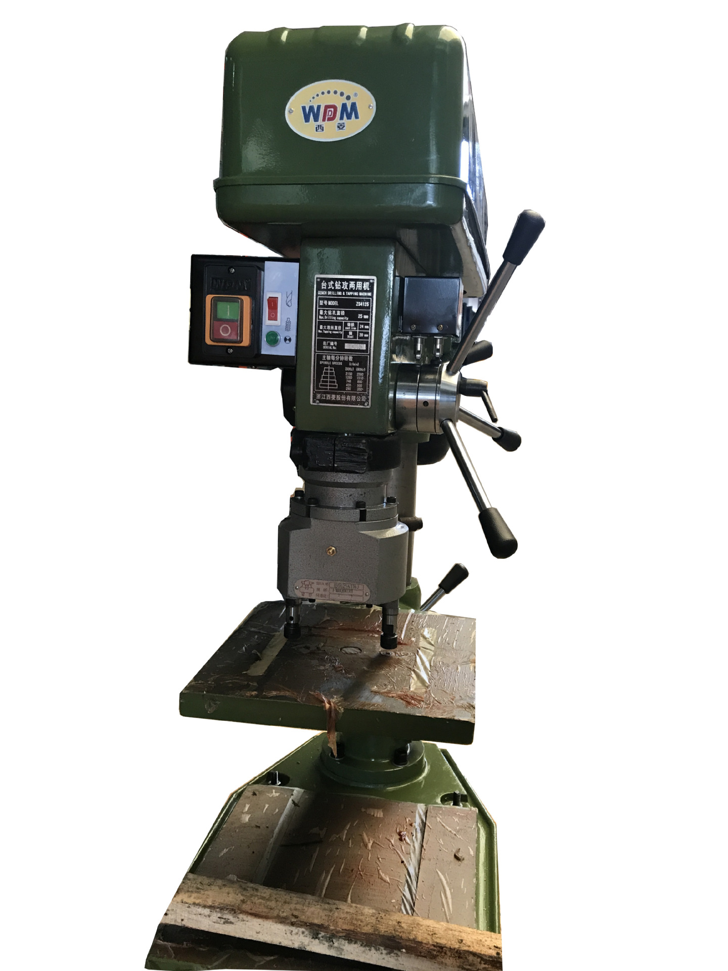 手动双轴钻孔攻丝机/西湖西菱 手动改自动 台钻加装多轴器-阿里巴巴