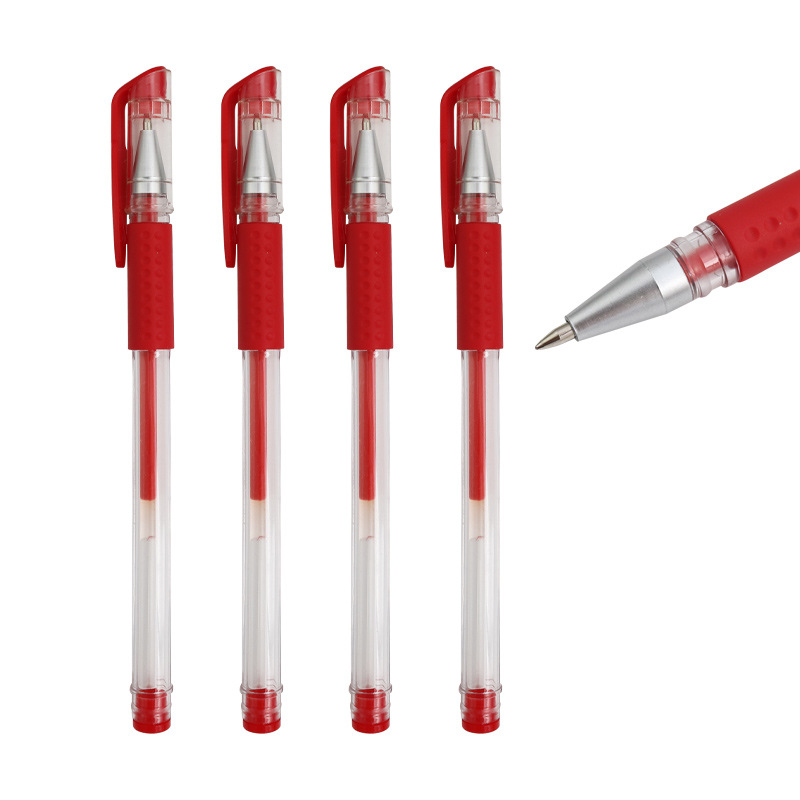 European Standard Gel Pen Black Red Blue Ballpoint Pen Syringe Refill 0.5 Student Stationery Test Pen