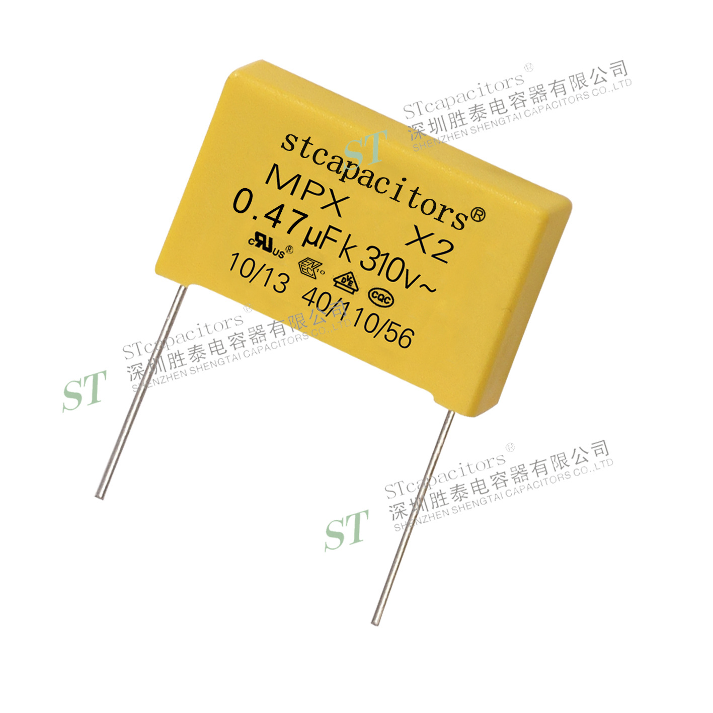 安规薄膜电容x2474k310v脚距15mm1814585mm耐高压047uf