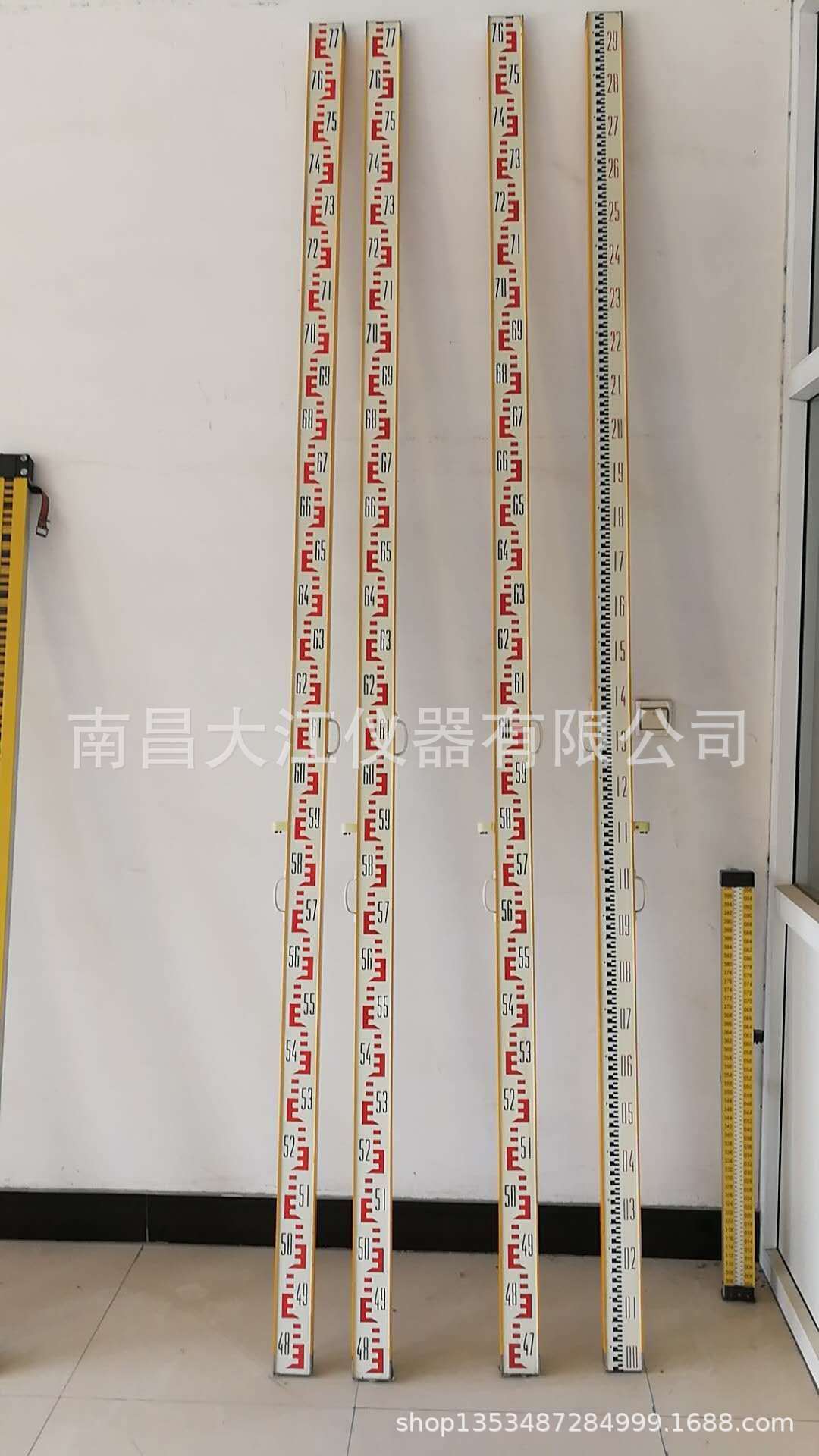3米木水准尺沉降观测尺2米水准测量尺水平尺ds05沉降观测尺