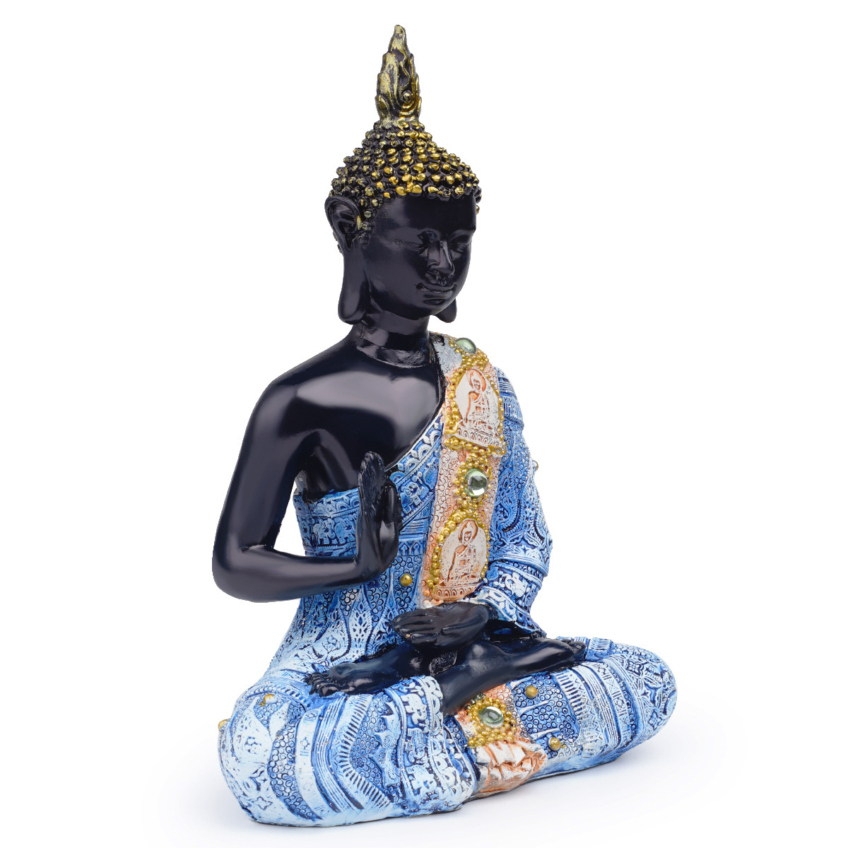 厂家直销泰国佛像树脂工艺品东南亚风格高档家居摆饰泰佛印度坐佛