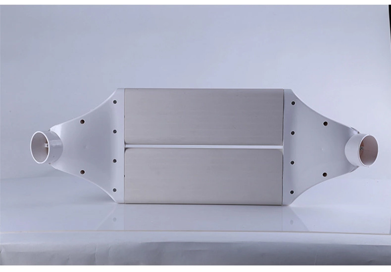 室内新风系统过梁器pvc管道变径连接免打孔横梁扁管过渡器