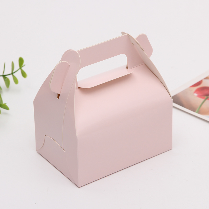 手提蛋糕盒定制蛋挞蛋糕饼干毛巾卷西点甜品盒烘焙包装盒定做logo