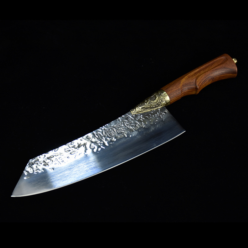 菜刀手工锻打小巧切片刀家用小厨刀卖肉剔骨刀生鱼刀鬼手作刀