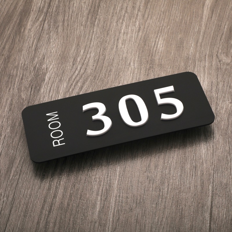 家用立体门牌号码定制数字牌房号牌定做家用宾馆酒店宿舍门号牌贴