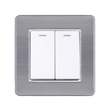 二开多控开关双开三控中途多联多空开关插座86型面板暗装家用