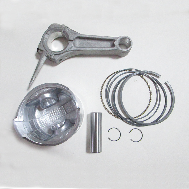 汽油发电机配件188f/190抽水泵微耕机汽油机活塞带卡销连杆活塞环