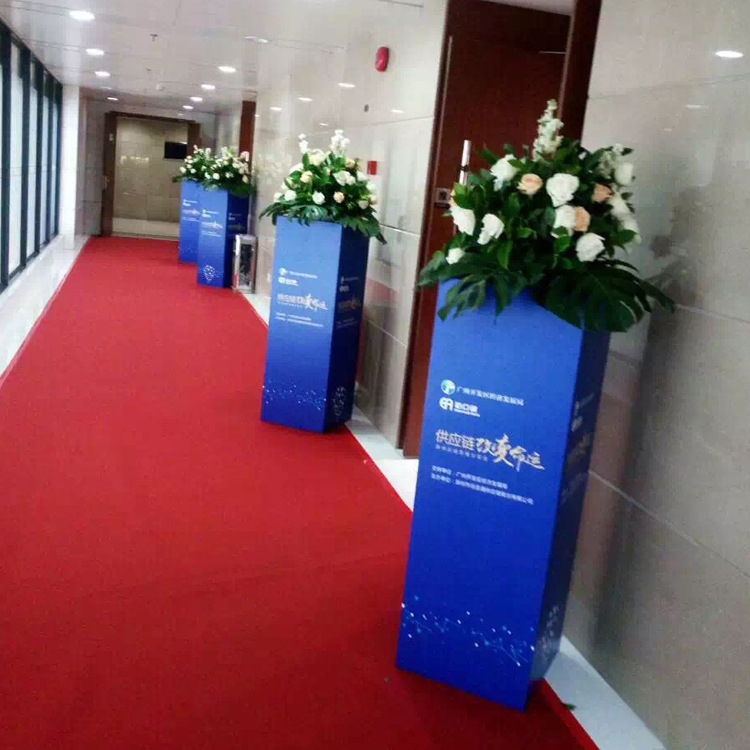 桁架背景黑底布 会议背景定制加工 签到处背景布 出口高清喷绘布