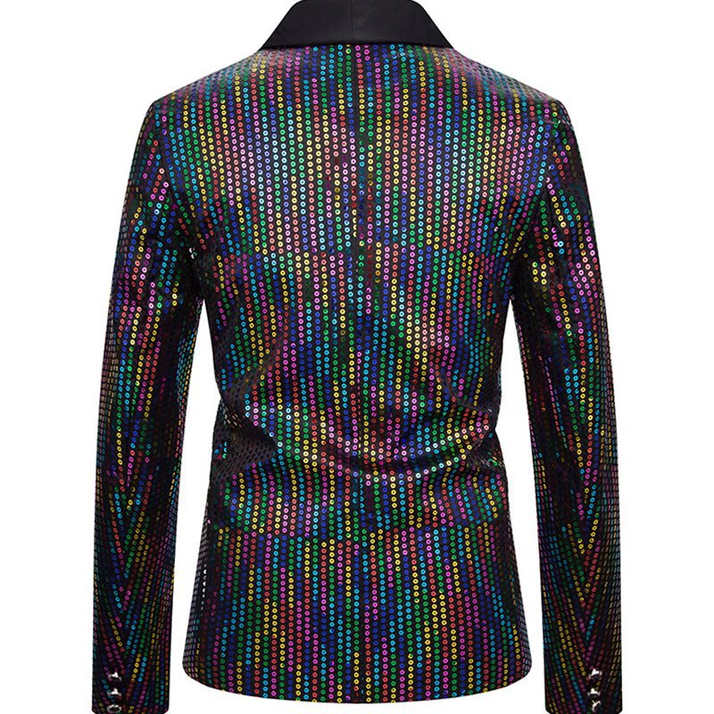 男式金色亮片演出礼服西装夜店男装主持司仪影楼外套西服men suit