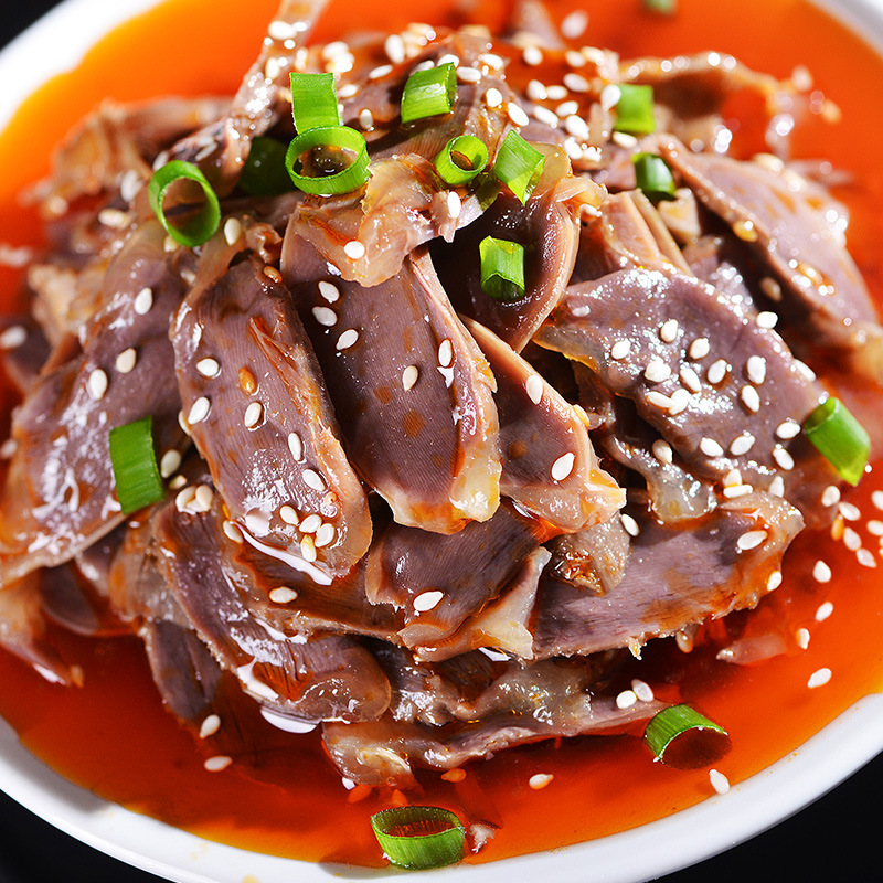 麻辣鸭胗鸭肫凉菜开袋即食凉拌菜酒店饭店用特色菜半成品冷菜食材