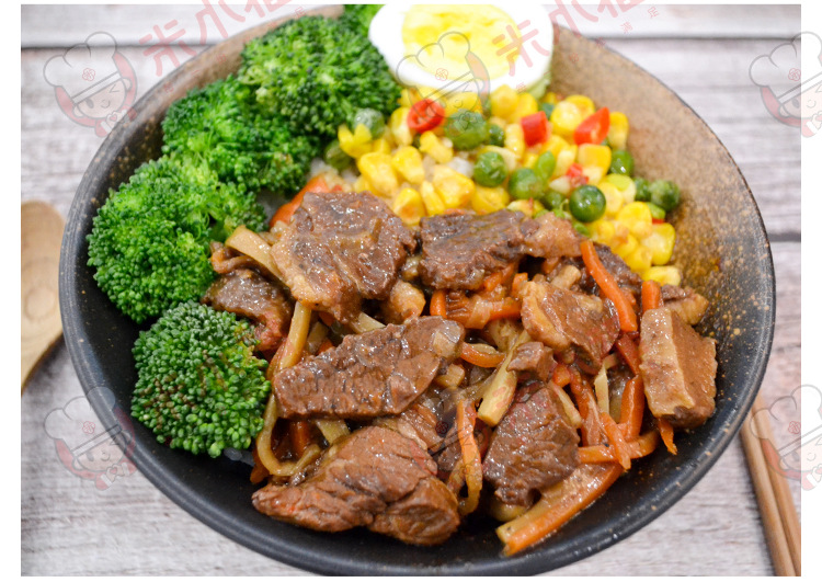 黑椒牛肉200g速食料理包加中西餐速食调理包外卖网咖菜肴包批发