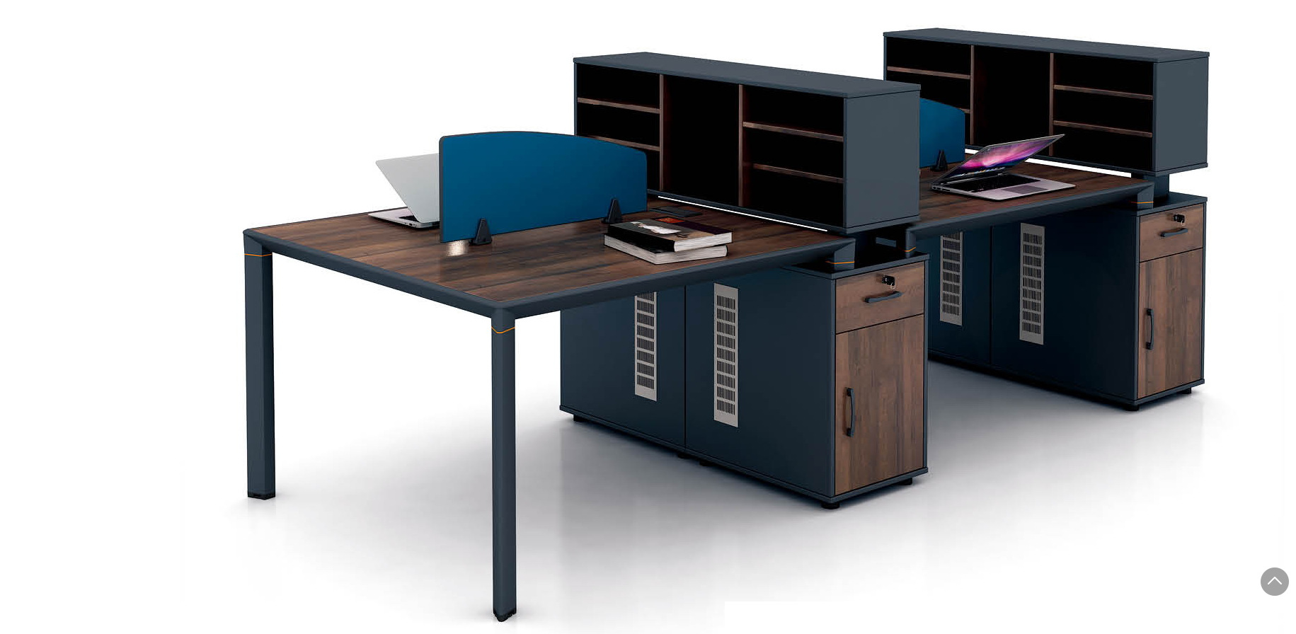 简约风格全板式清爽实惠型办公家具组合员工位职员桌宁波定制办公