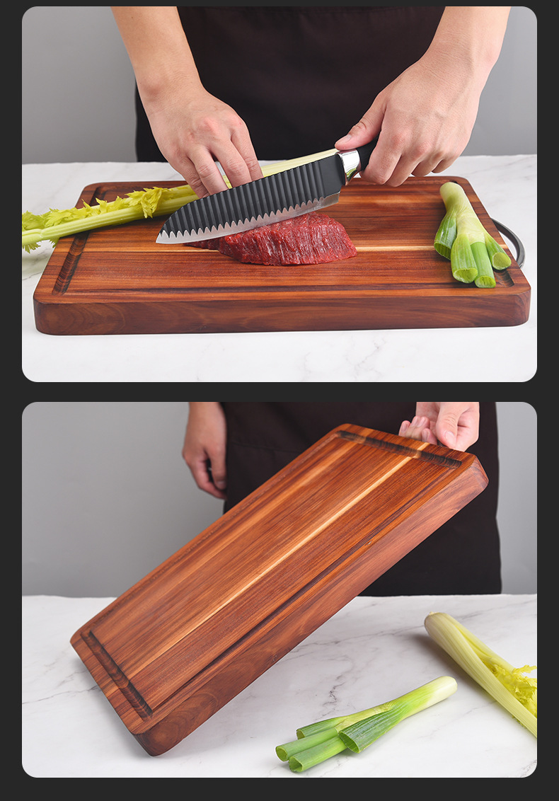 多功能澳洲相思木带手挽切菜板双面加厚实木砧板 切肉案板厨用具