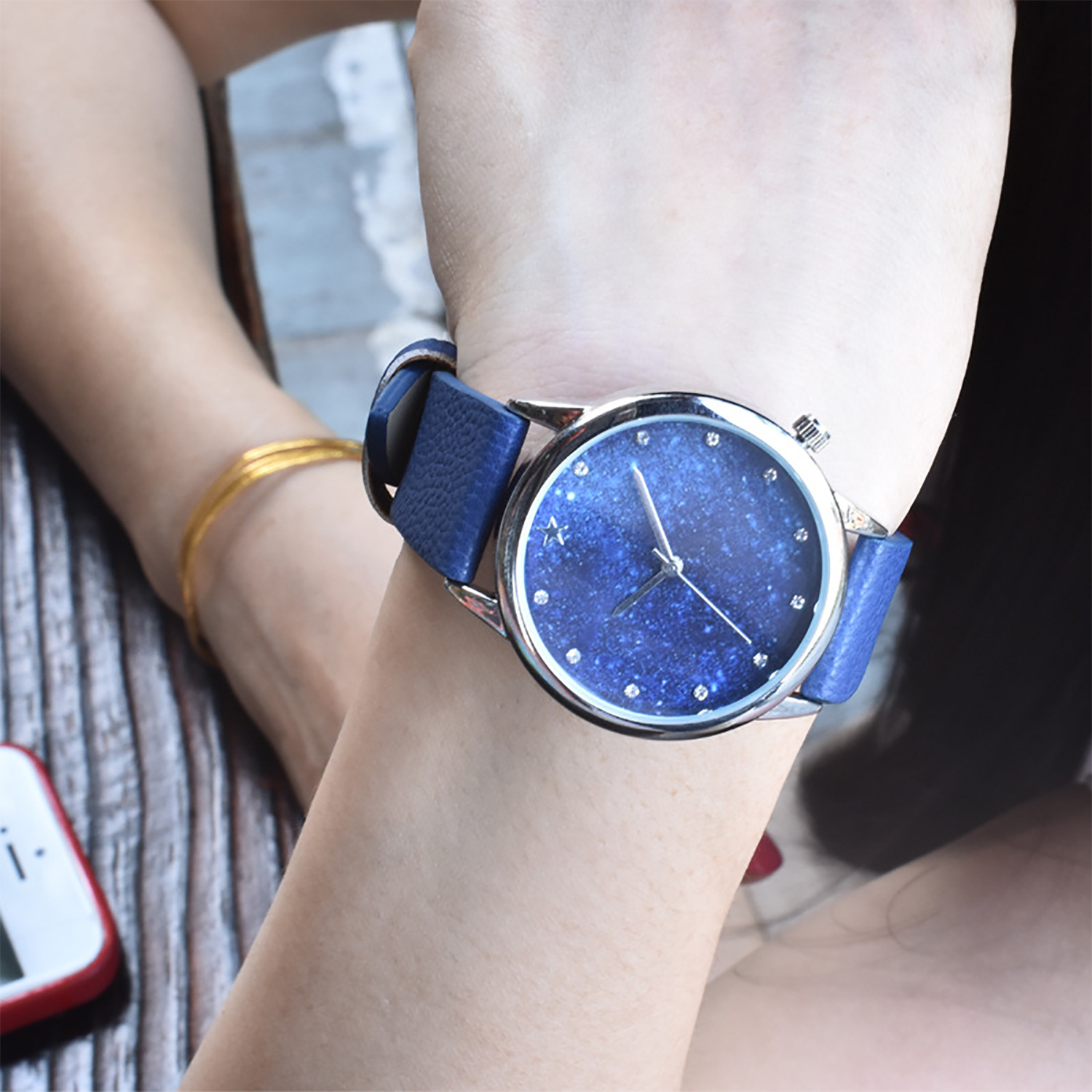 星空手表女韩版简约潮流时尚防水手表ins森系列百搭爆款学生女表