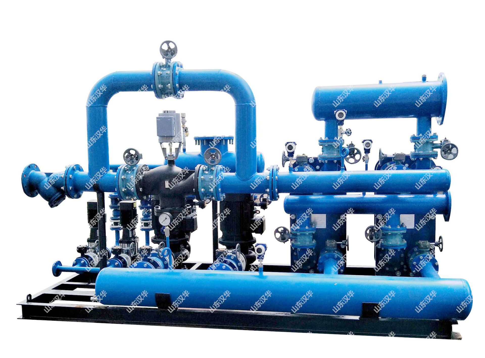 电厂换热站冬季供暖板式换热机组1万平不锈钢板式换热机组