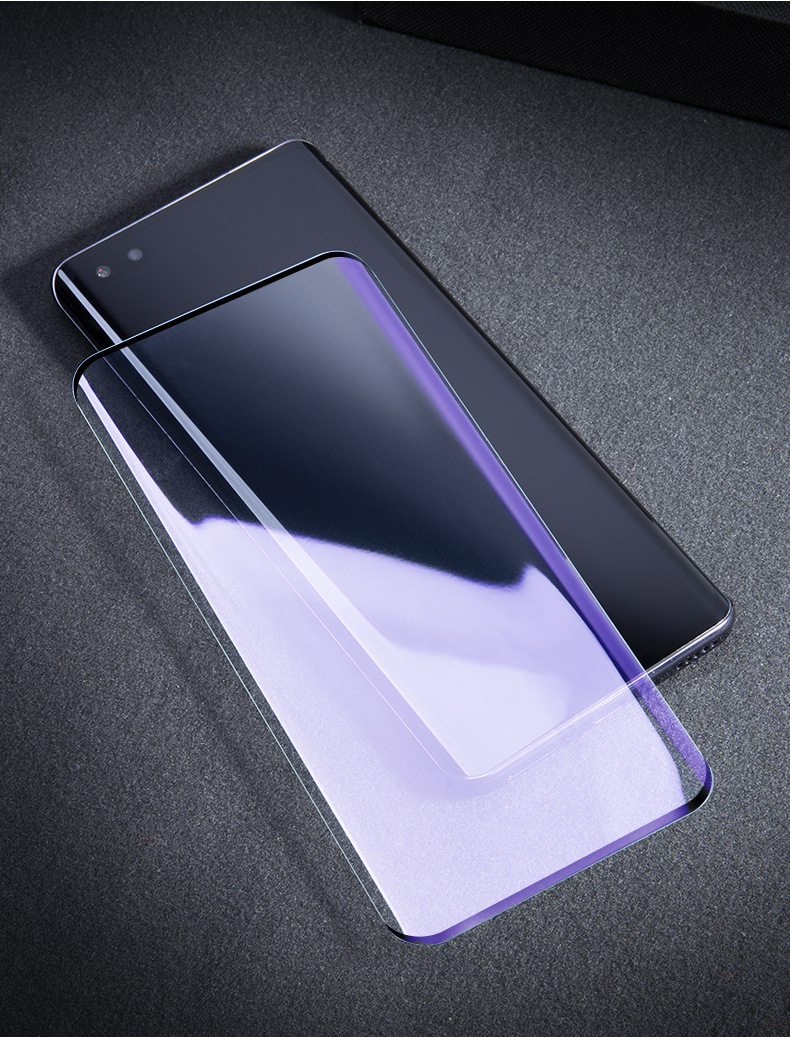 适用p30pro手机膜蓝光荣耀30曲面热弯玻璃膜v40贴膜p40pro钢化膜