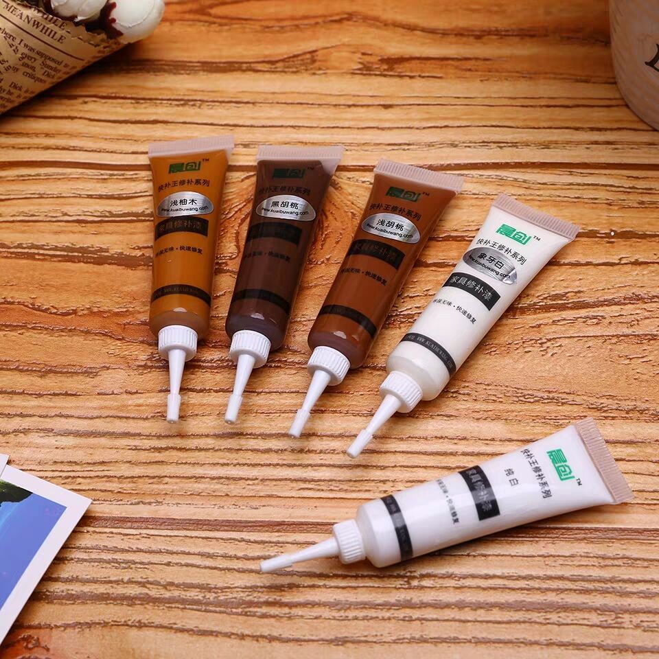 实木家具修补漆补色膏木门地板修补膏木地板划痕修复木色油漆腻子