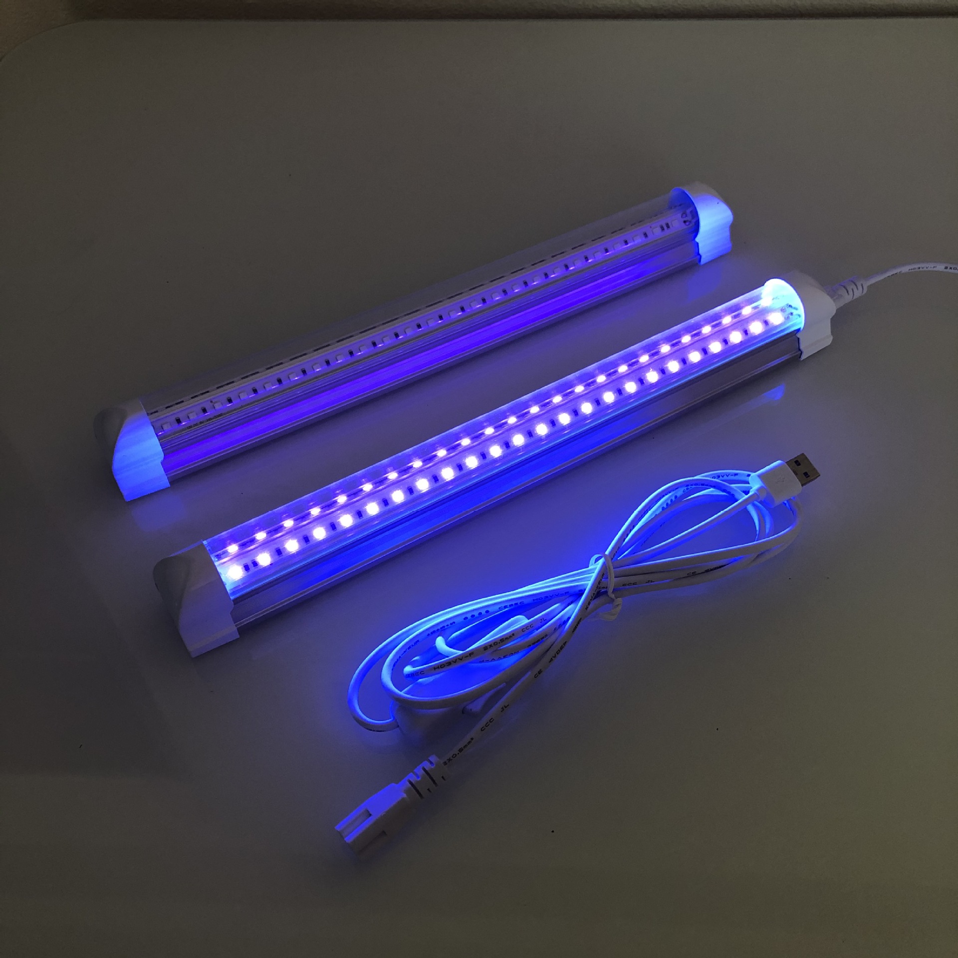 跨境新款led紫光灯管 5v低压usb接口t8黑灯ktv酒吧荧光灯led灯管