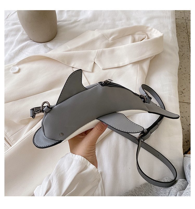 个性鲨鱼包包女 2020夏天潮新款时尚ins网红抖音潮百搭单肩斜挎包