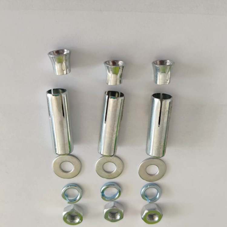 吊筋拉爆三件套 膨胀锥母吊筋吊杆膨胀管 二三四五件套 通丝配件