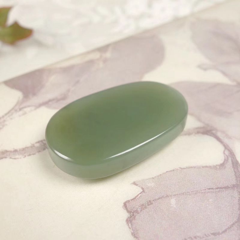 温润斋和田玉青海料湖水绿精雕阿弥陀佛男女款吊坠守护平安送证书