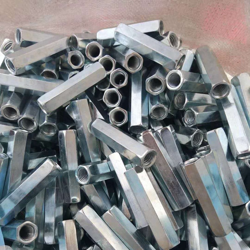 厂家生产螺头母六角接头螺母连接母加长加厚螺母圆柱形母支持定制