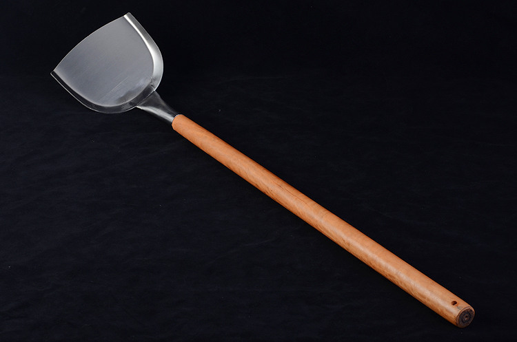 卢润大锅铲不锈钢大号炒菜食堂用老式单位学校特大长木柄大锅炉铲