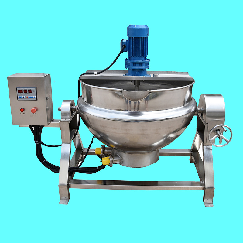 中药熬膏机电动商用煮枇杷膏机器大型不锈钢恒温熬制番茄酱设备