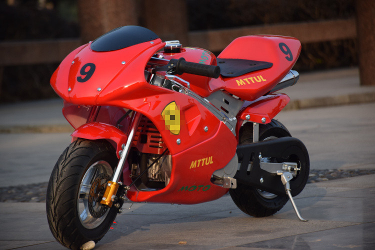 儿童汽油小型摩托车2冲程迷你小跑车公路赛49cc小赛车