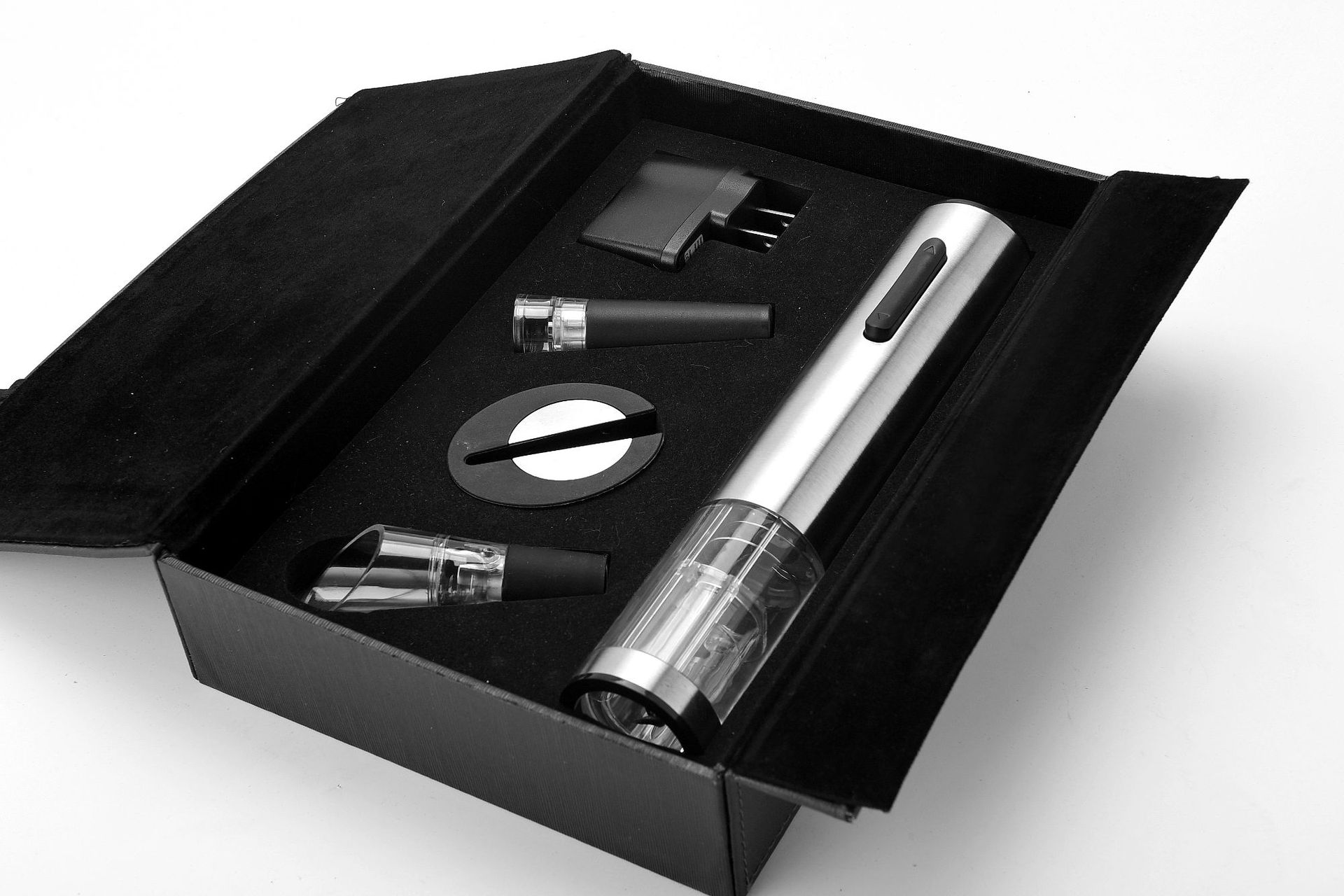 电动红酒开瓶器五件套套装葡萄酒充电电动开瓶器套装红酒酒具批发