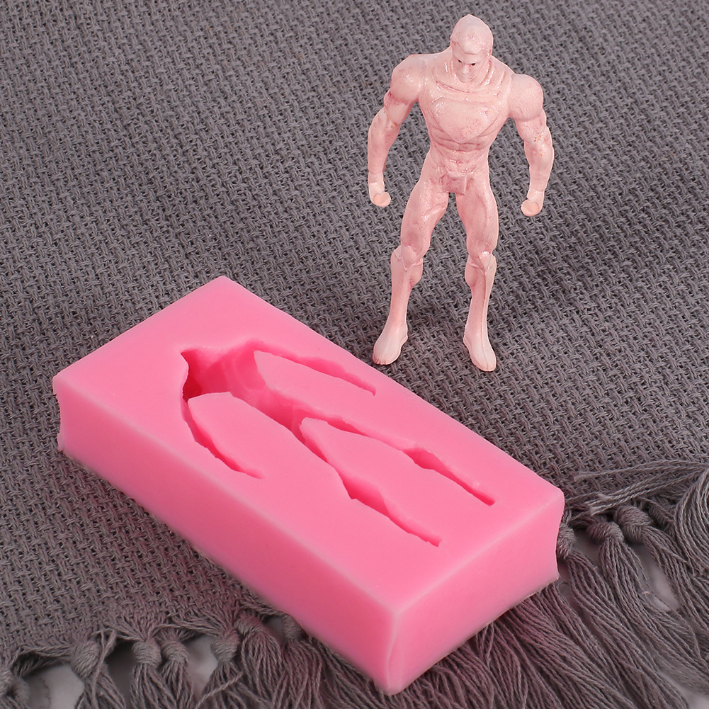 斯可烘焙工具男体模型翻糖巧克力硅胶模具肌肉男模手办硅胶制作模