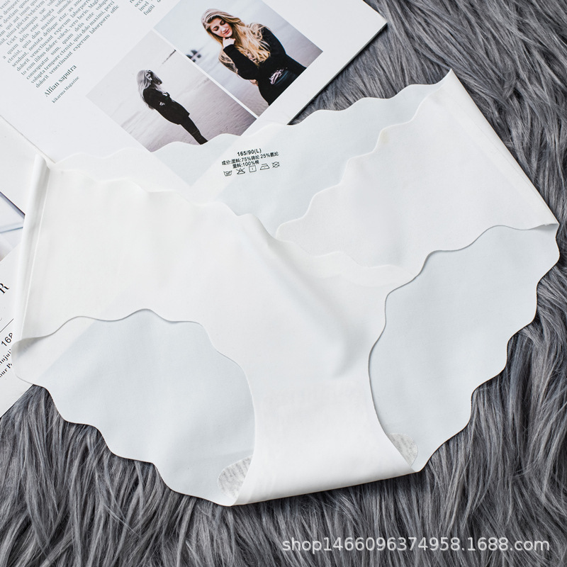 Pregnant Women's Underpants Female Ice Silk Cotton Crotch Seamless Black White Student Girl